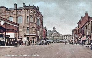 Station canopy c1918. (Walsall LHC)