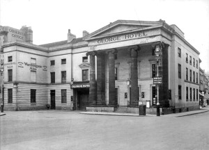 The mighty portico of The George Hotel, early 1900s. (Walsall LHC)