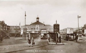 Walsall Bus Station, late 1940s. (Walsall LHC)