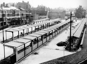 Walsall Bus Station under construction, 1935. (Walsall LHC)